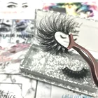 Hand Made 3d Eyelashes Wholesale Fast Delivery 3D Mink Lashes Hand Made False Full Strip 25mm Mink Eyelash