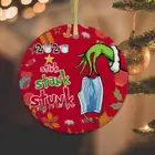 Family In Family Sublimation Home Quarantine Personalized Christmas Decoration Christmas Ornaments In Bulk
