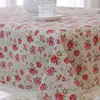 Rose Flower Tablecloth Universal Cloth Dust Cover Table Microwave Fridge Tv Covering Dining Home Restaurant