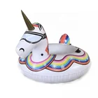 Customized Durable PVC Inflatable Unicorn Snow Rider Tube Toys For Adults And Kids