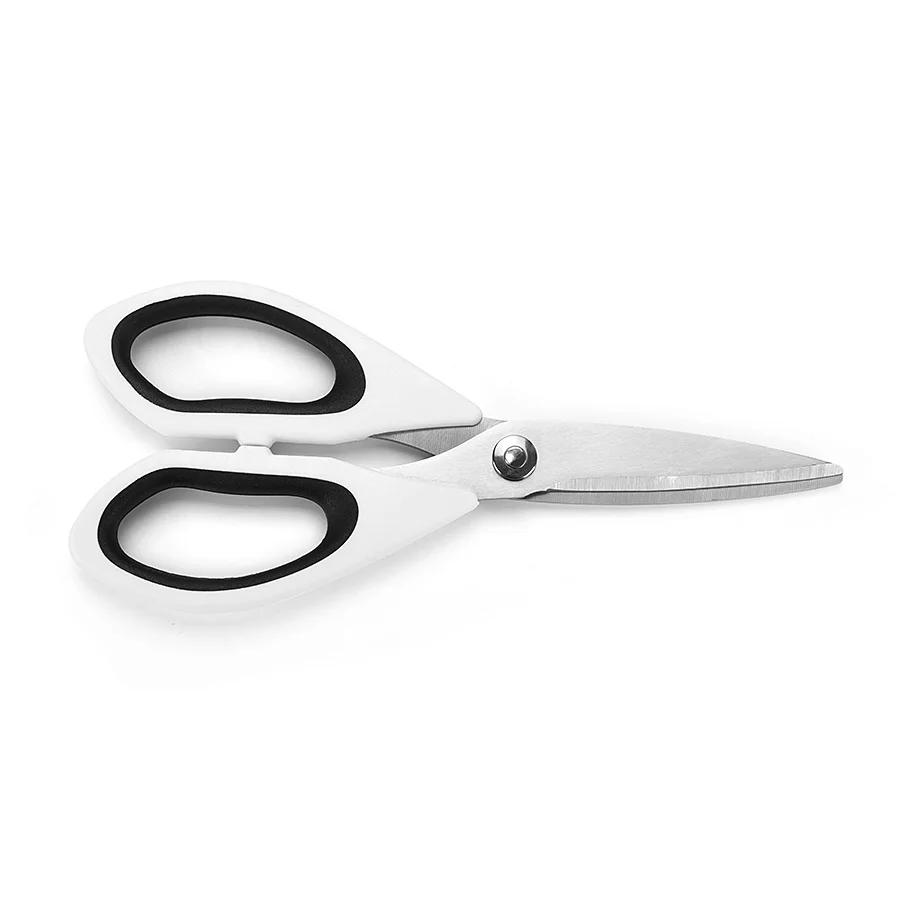 Best Price Household Shears Multi Function Red Plastic Handle Stainless Steel Kitchen Scissors