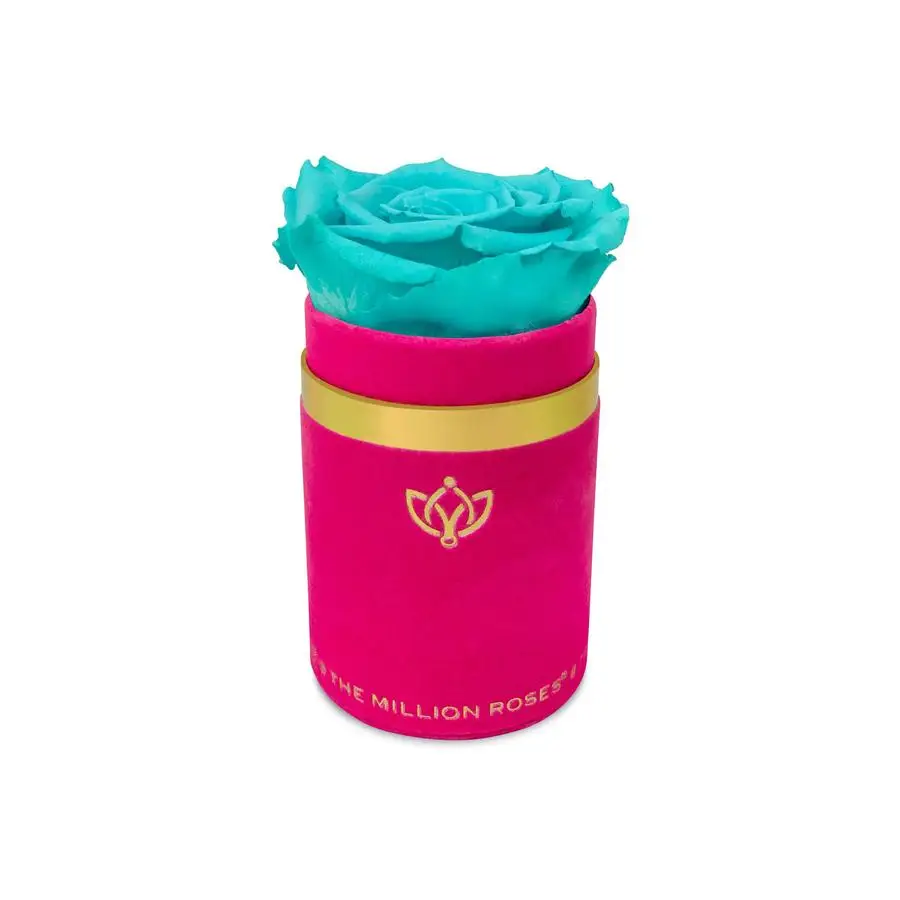 luxury round shape cardboard flower gift packaging single rose