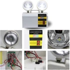 Factory price led twin spot rechargeable exit emergency light popular battery power back up emergency led exit light