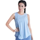 Tank Tops Custom Nylon Spandex Breathable Quick Dry Woman Clothes Athletic Yoga Tank Tops