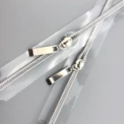 Pvc Zipper Puller Custom Nylon Zipper Fashion #5 PVC Transparent Zipper In Roll