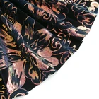 Fashion Velvet Velour Rainbow sequin embroidery night dress fabric