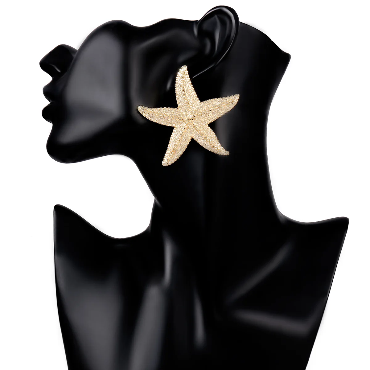 top selling starfish shaped drop earrings european style gold