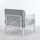 Brand new High Quality Modern Home Furniture Gray soft cushion Metal Legs Living Room Sofas for wholesale