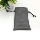 Custom Waterproof Pu Leather Make Up Pouch Bag With String