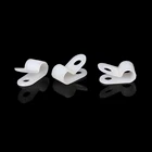 high quality wholesale custom cheap nylon 3/8 inch white color r type cable clamp