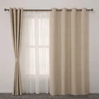 Yongshun customize blackout soild custom made textile cloth fabric curtain for home