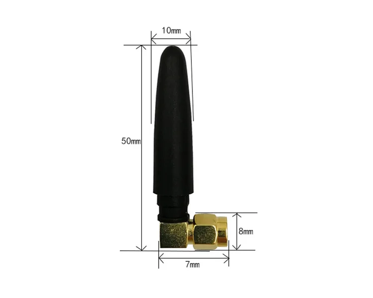 2.5dBi Gain Omni Directional WIFI 2.4GHz Zigbee WIFI Elbow Antenna - ANKUX.COM