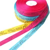 Promotional personalized colorful brand name 2cm printed petersham grosgrain ribbon