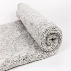 Manufacturer Velvet Pile Plain Dyed Soft fabric for Bath Towel Suit and grey color fabric