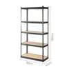 Hot sale 180 x 90 x 40 cm 5 tier steel shelving units with particle board