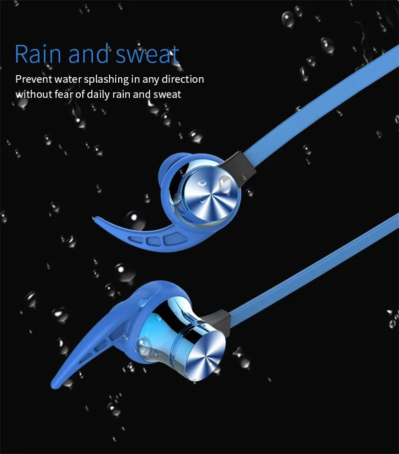 cheaper Bluetooth Earphones Wireless Headphones Magnetic Attraction Waterproof Sports Handsfree Headset with Mic Support TF card - ANKUX.COM