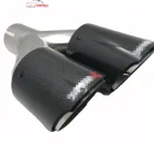 Exhaust Pipe Stainless Steel Dual Car Exhaust Muffler Tail Pipe For Akrapovic Carbon Fiber Exhaust Tip