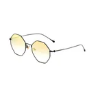 Latest Design Octagon metal frame Ladies and Men fashion party shades sunglasses