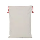 Manufacturer 100% cotton super christmas blank santa sack