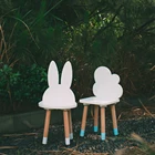 Chair Kids Wood Environmental Protect White Wooden Kids Chair for Children