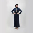 Wholesale design abaya fashion women clothing High-end silver velvet dress