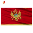 free sample double stitched big 3x5 custom print Montenegro national country flag