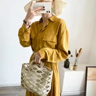 Solid Perfect Design Solid Color Long Sleeve Chiffon Dress For Women