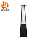Modern Style Natural Flame Pyramid Low Glare Gas Patio Heater