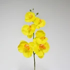 Cheap Wholesale Decorative White Blue Yellow Pink Orchid Artificial Flowers