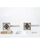 Key Lock Door And Lever Door Handle Lock -Entrance Key Lock Lever Door Handle For Front Door Reversible For Right And Left Side Door Handle