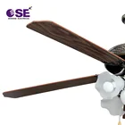 Wooden lubricious hang fans Flower model decorative Ceiling Fan With 5 Lights
