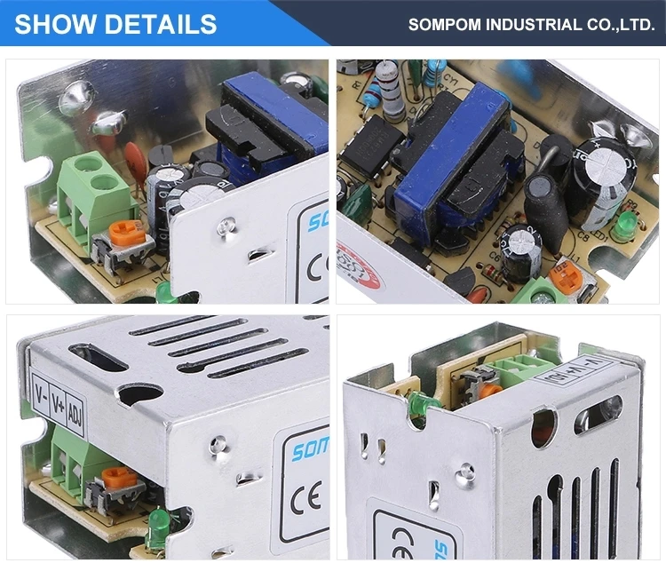 OEM/ODM Manufacturer Smps AC to DC 5V 2A Metal Case 10W LED Power Supply