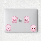 ETIE custom reflective removable cartoon cute Squid design pvc window decal laptop sticker car window decals