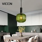 Vintage Industrial Glass Home Pendant Lamp