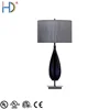 Factory Supply Polished Nickel Base Modern Table Light With Silver String Shade
