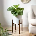 Wholesale Modern Home Decor Wood Flower Pot Holder Indoor Potted Rack
