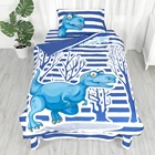 Children 3D digital kids bedding for boy print jungle dinosaur bedding set 100% cotton kids quilt