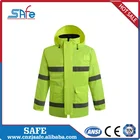 Rain Hot Selling Fashionable Reflective Waterproof Raincoat Safety Raincoat Plastic Rain Jacket