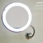 5X 10X Magnifying Lighted Vanity Makeup Mirror with Natural White LED Table Lamp and Flexible Gooseneck Rotation