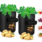 Home Grow Bags 20 Gallon Cheap Price 5 7 10 15 20 30 Gallon Recycled Felt Garden Planter Grow Bags For Home