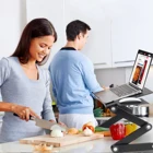 Office Home Supply Aluminum Alloy Computer Table 360 Degree Adjustable Laptop Stand with Mouse Pad for Bed Sofa