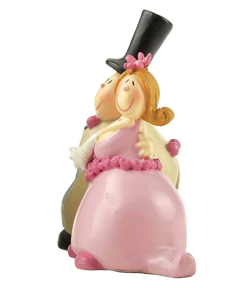 Factory Direct Supply Polyresin cartoon funny  wedding cake topper figurine