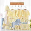 High quality 100 cotton newborn baby clothes gift set of 21 pieces for kids bedding 0-3 months