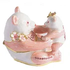 Hug Panda Arts Crafts Ideas Of Metal Pink White Animal Jewellery Box Supplies Near You