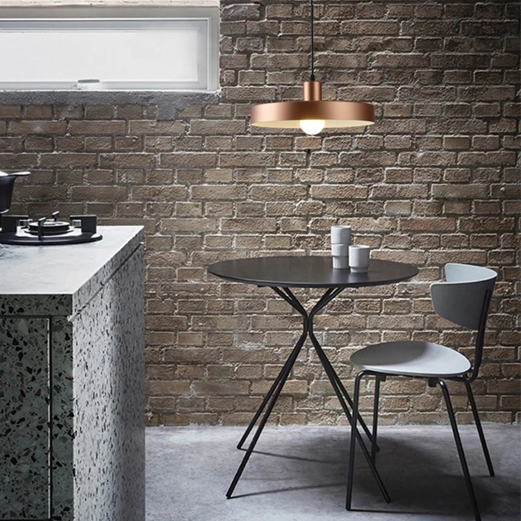 cheap price many colors aluminum indoor light dinning restaurant pendant light lamp E27 single pendant light