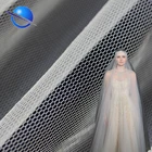 100% polyester warp knitted mesh fabric for wedding dress