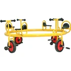 Kids Toy Iron Welding Spray 4 People Turn Around Bike Ride On Car