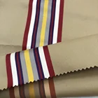60% Cotton 40% Polyester Blend Woven colourful stripe printed fabric for windcoat