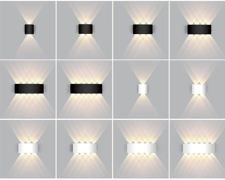7W Outdoor surface Mounter Up And Down LED Wall Light