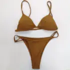 2019 Latest Design Padded Triangle Swimming Bikini String Beachwear Bikini Sexy Ladies Bikini